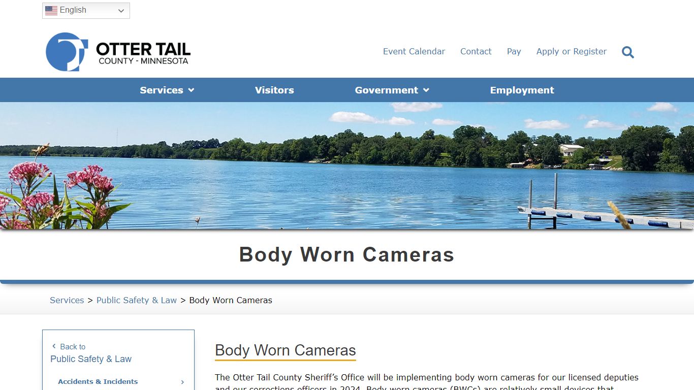 Body Worn Cameras - Otter Tail County, MN
